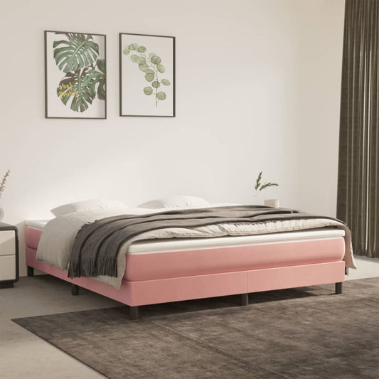 Boxspringbettgestell Rosa 180x200 cm Samt