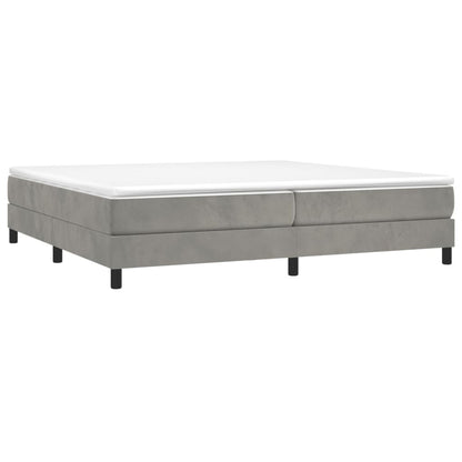 Boxspringbettgestell Hellgrau 200x200 cm Samt