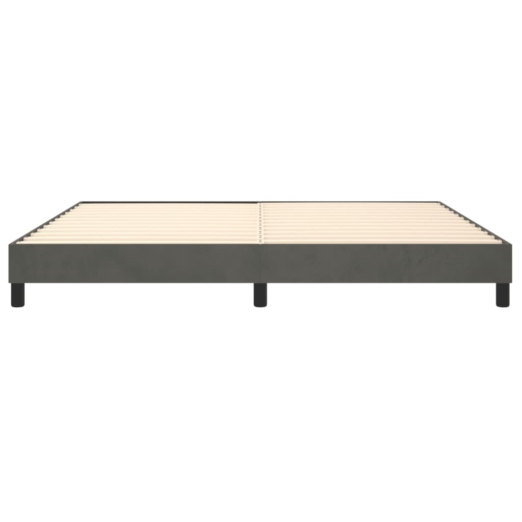 Boxspringbettgestell Dunkelgrau 200x200 cm Samt