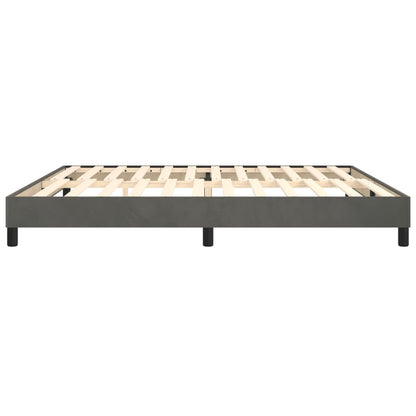 Boxspringbettgestell Dunkelgrau 200x200 cm Samt