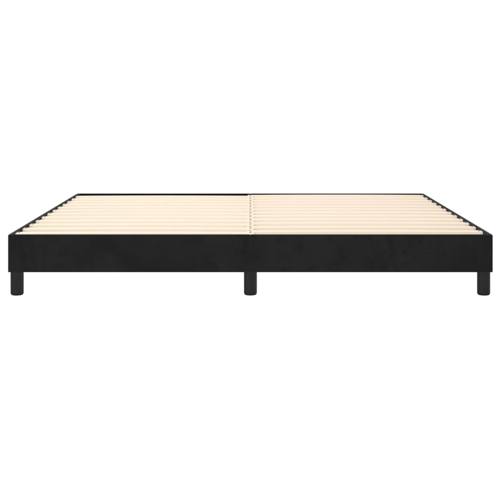 Boxspringbettgestell Schwarz 200x200 cm Samt