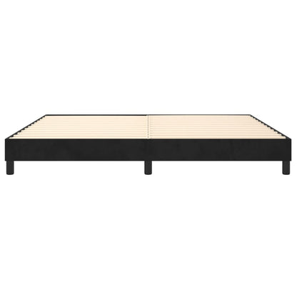 Boxspringbettgestell Schwarz 200x200 cm Samt