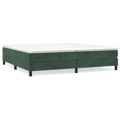 Boxspringbettgestell Dunkelgrün 200x200 cm Samt