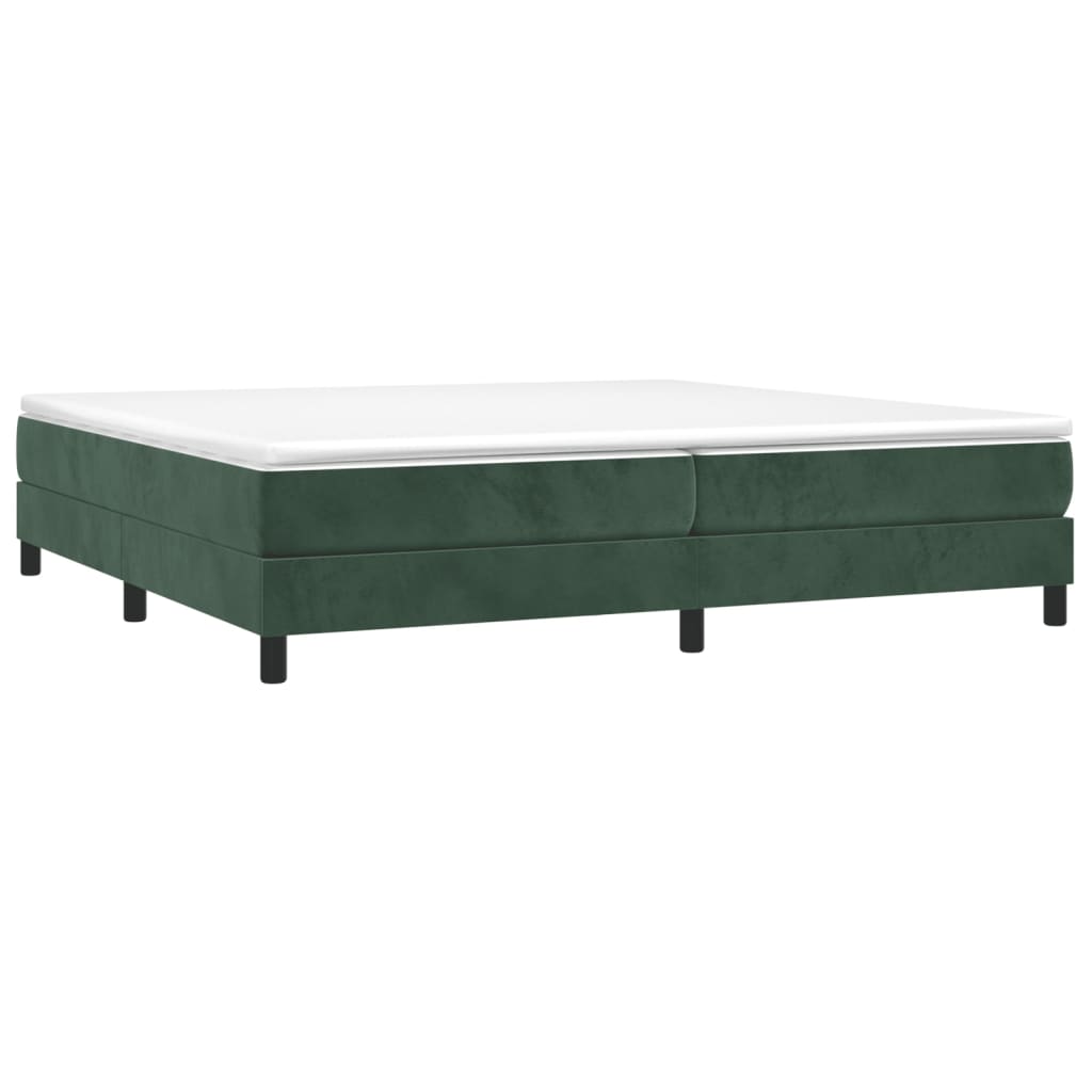 Boxspringbettgestell Dunkelgrün 200x200 cm Samt