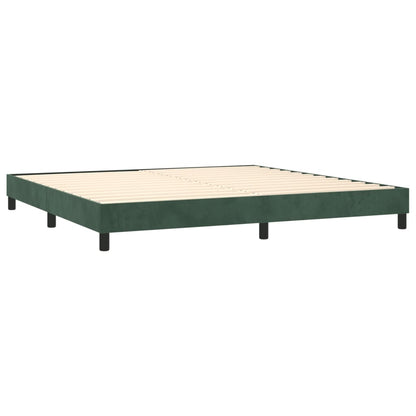 Boxspringbettgestell Dunkelgrün 200x200 cm Samt
