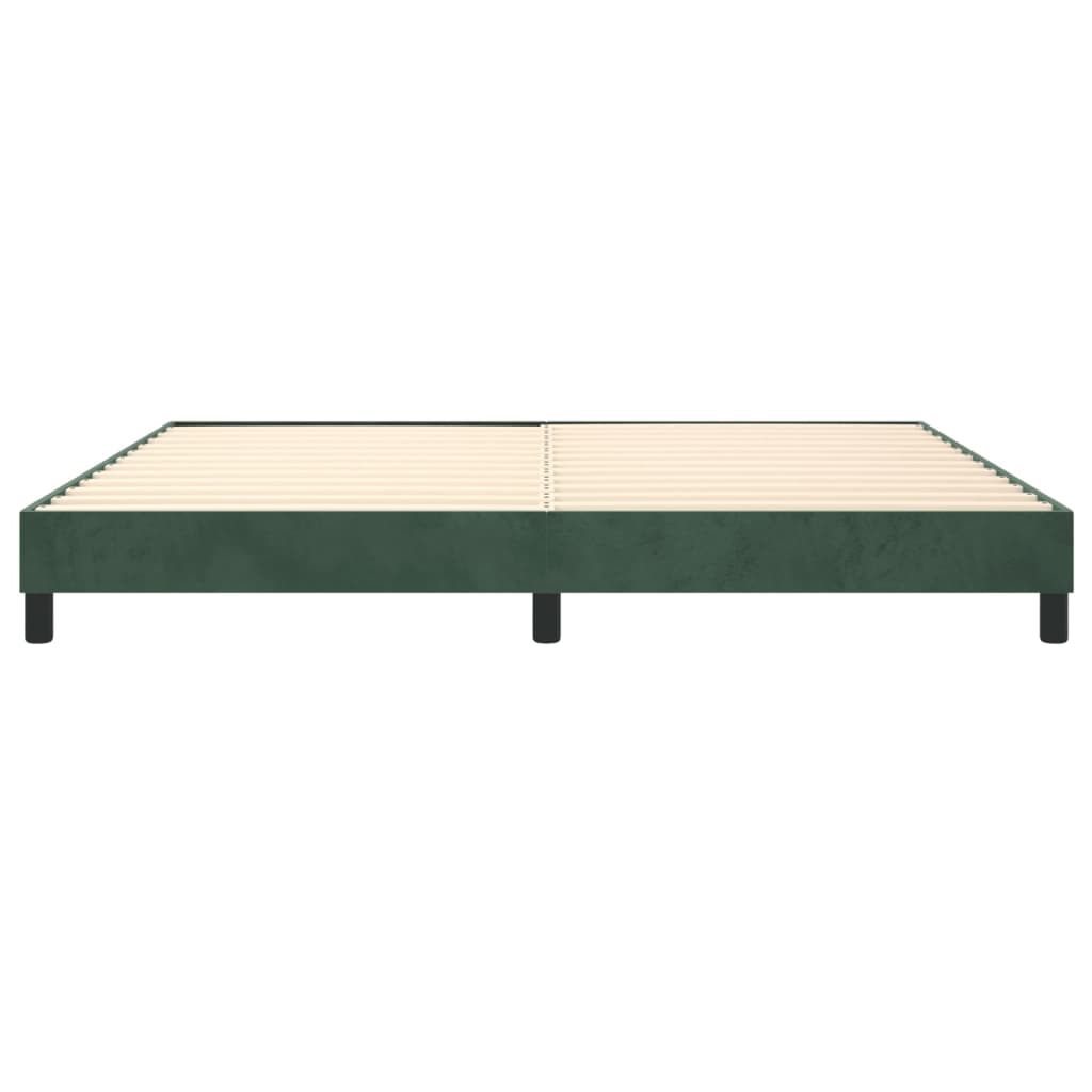 Boxspringbettgestell Dunkelgrün 200x200 cm Samt