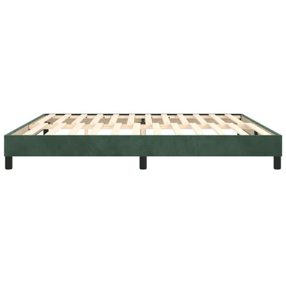 Boxspringbettgestell Dunkelgrün 200x200 cm Samt