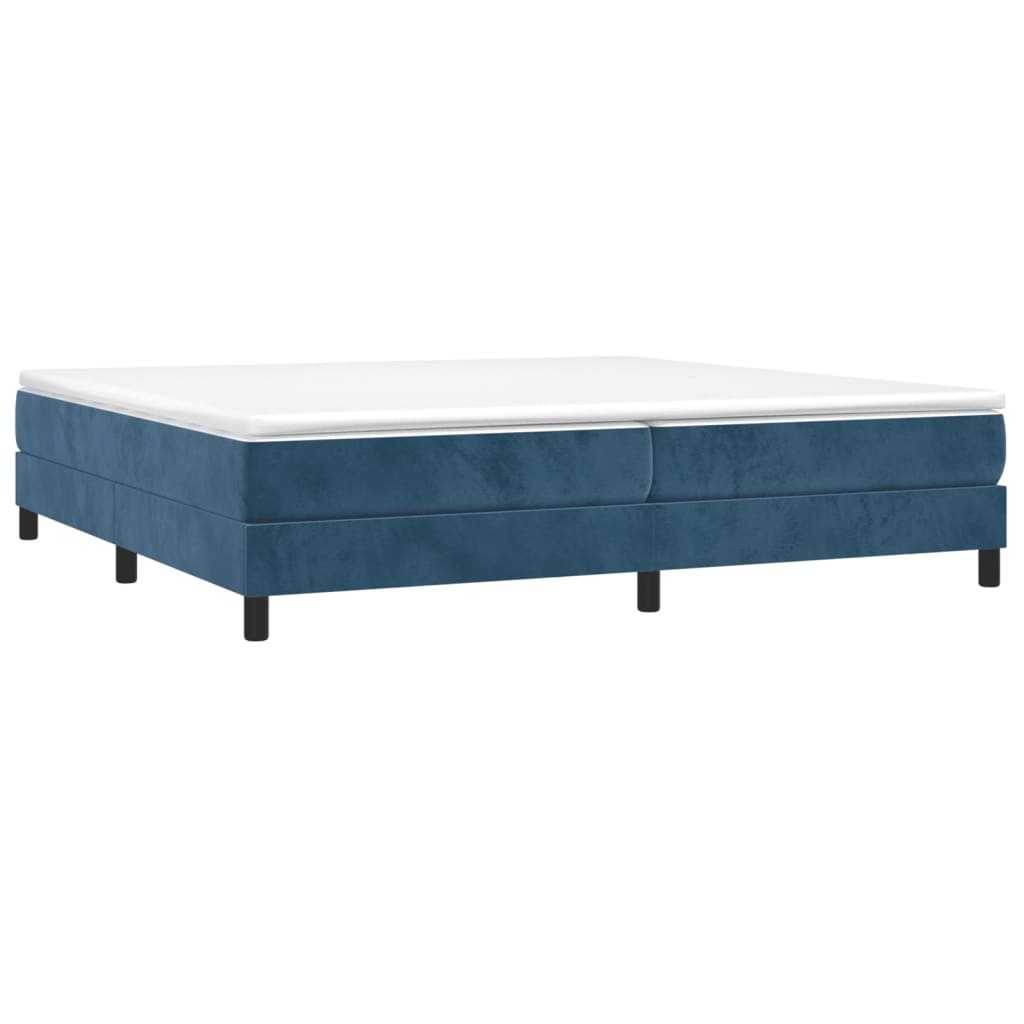 Boxspringbettgestell Dunkelblau 200x200 cm Samt