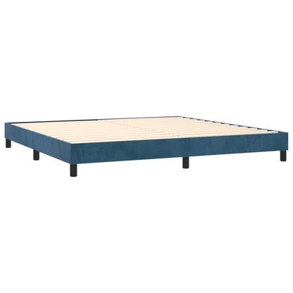Boxspringbettgestell Dunkelblau 200x200 cm Samt