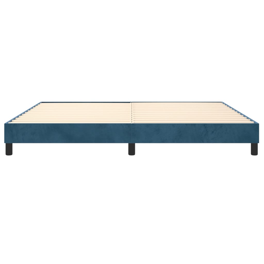 Boxspringbettgestell Dunkelblau 200x200 cm Samt