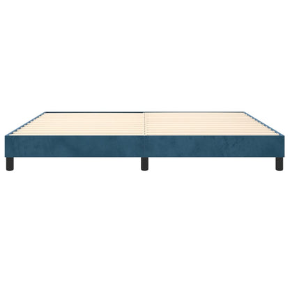 Boxspringbettgestell Dunkelblau 200x200 cm Samt