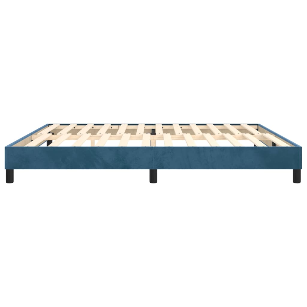 Boxspringbettgestell Dunkelblau 200x200 cm Samt