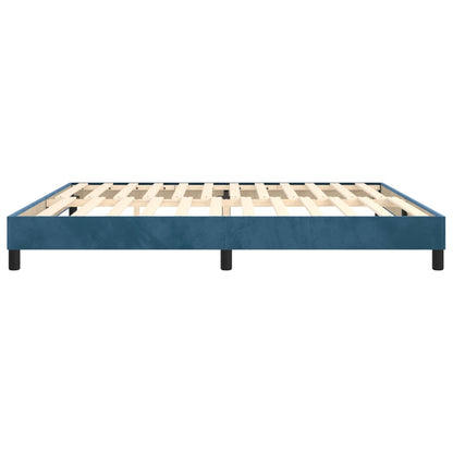 Boxspringbettgestell Dunkelblau 200x200 cm Samt