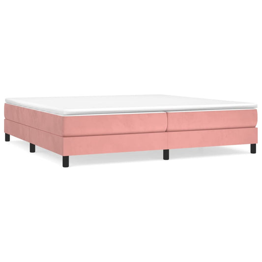 Boxspringbettgestell Rosa 200x200 cm Samt