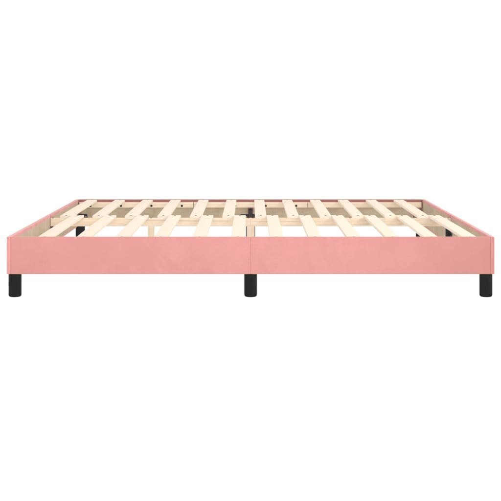 Boxspringbettgestell Rosa 200x200 cm Samt