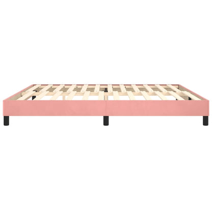 Boxspringbettgestell Rosa 200x200 cm Samt