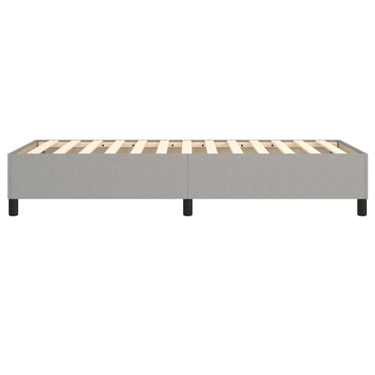 Boxspringbettgestell Hellgrau 80x200 cm Stoff