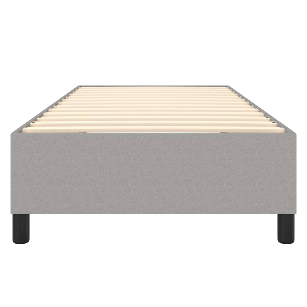 Boxspringbettgestell Hellgrau 90x190 cm Stoff
