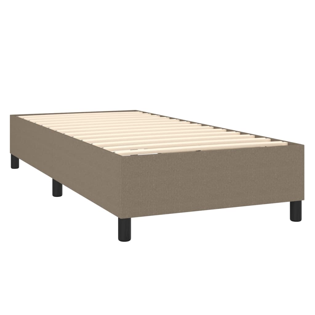Boxspringbettgestell Taupe 90x190 cm Stoff