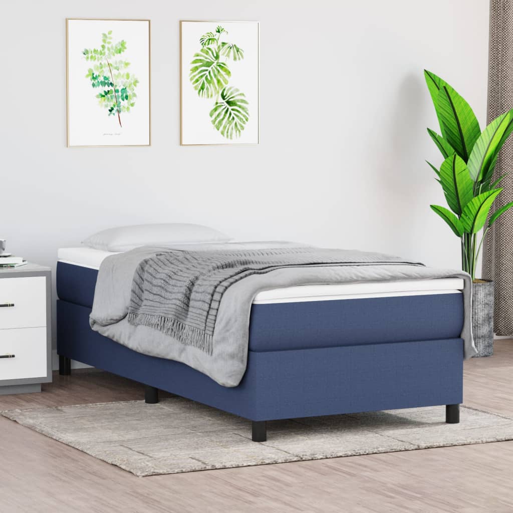 Boxspringbettgestell Blau 90x190 cm Stoff