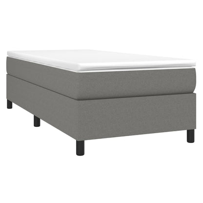 Boxspringbettgestell Dunkelgrau 90x200 cm Stoff