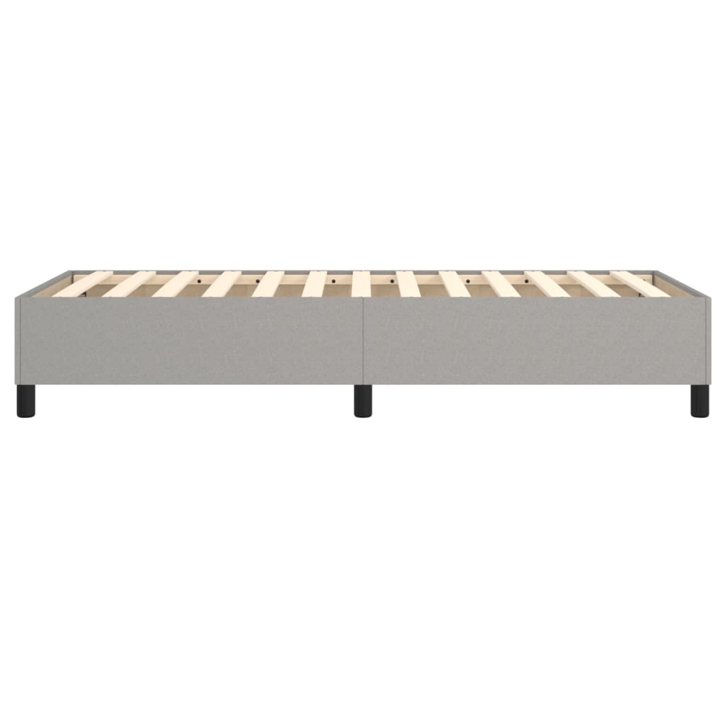 Boxspringbettgestell Hellgrau 100x200 cm Stoff