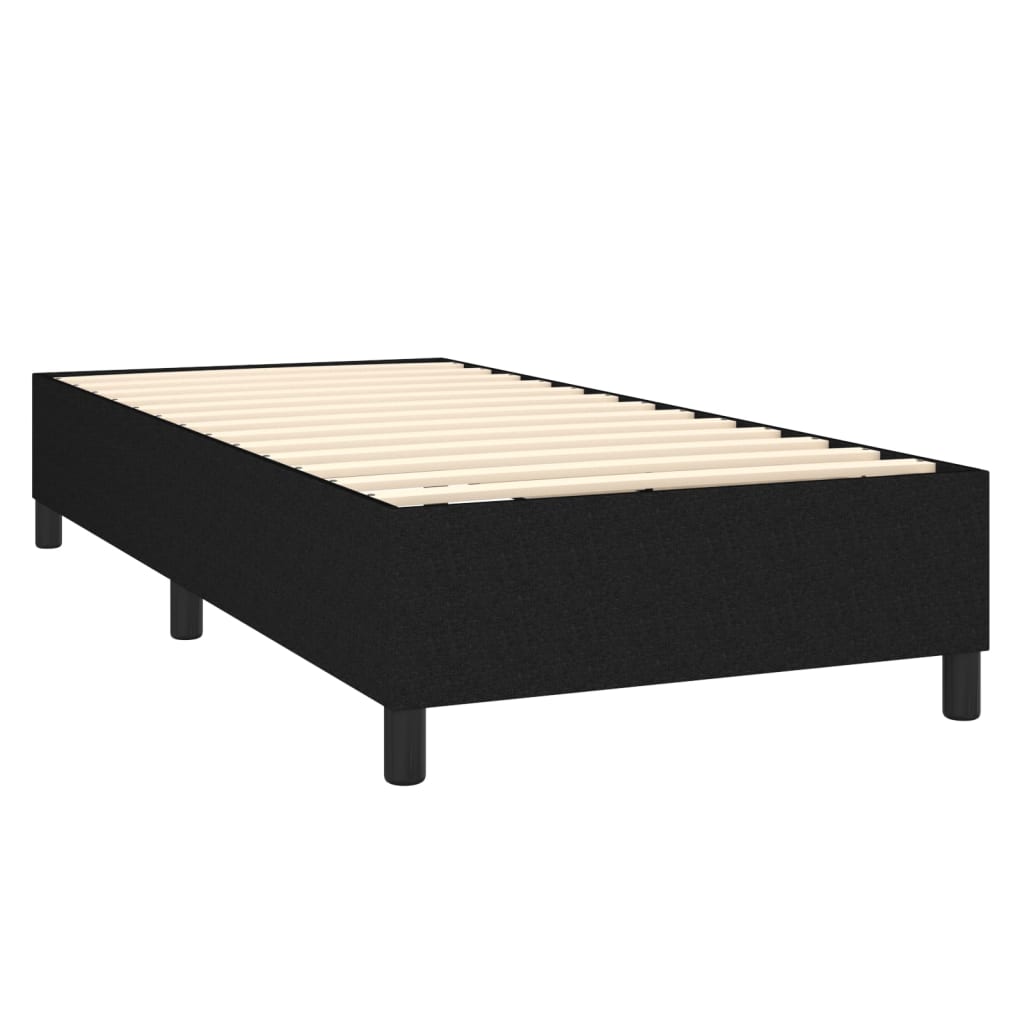 Boxspringbettgestell Schwarz 100x200 cm Stoff