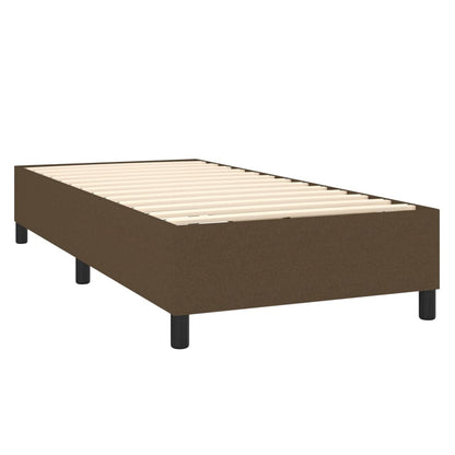 Boxspringbettgestell Dunkelbraun 100x200 cm Stoff