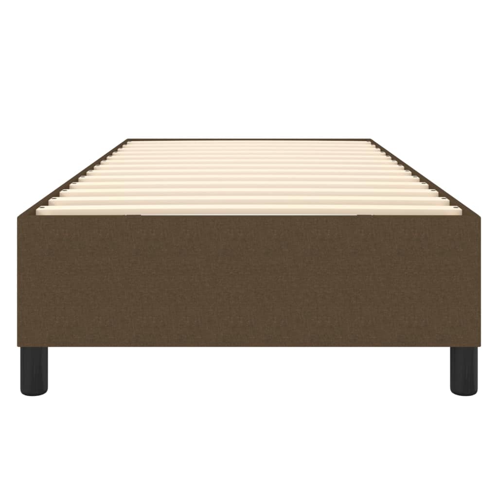 Boxspringbettgestell Dunkelbraun 100x200 cm Stoff