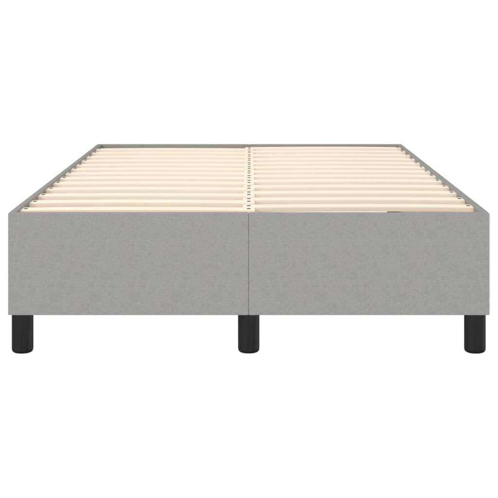 Boxspringbettgestell Hellgrau 120x200 cm Stoff