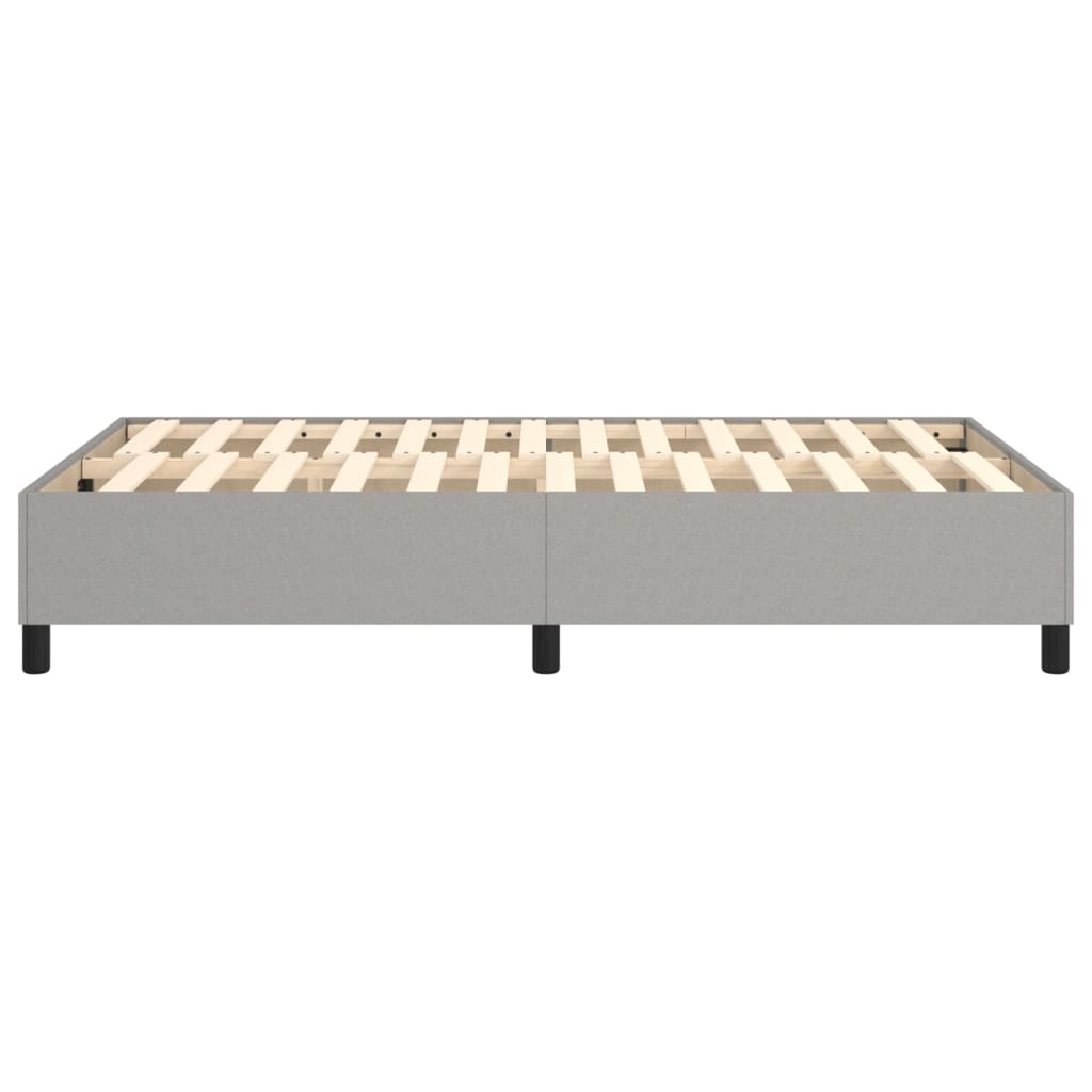 Boxspringbettgestell Hellgrau 120x200 cm Stoff