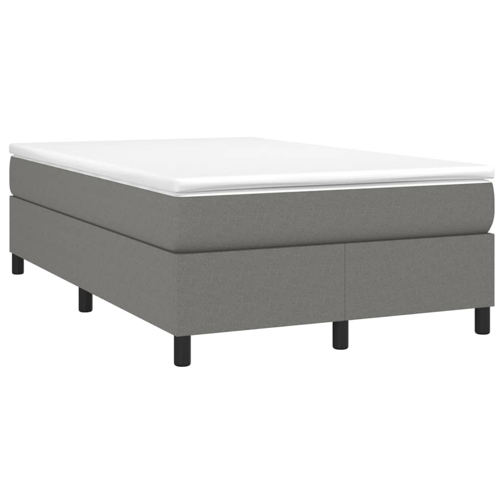 Boxspringbettgestell Dunkelgrau 120x200 cm Stoff