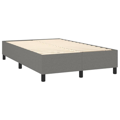 Boxspringbettgestell Dunkelgrau 120x200 cm Stoff