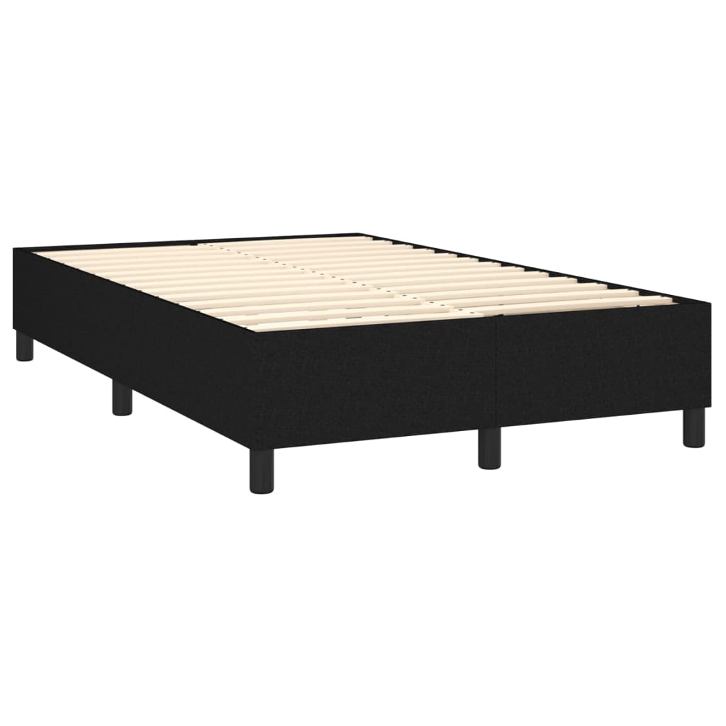 Boxspringbettgestell Schwarz 120x200 cm Stoff