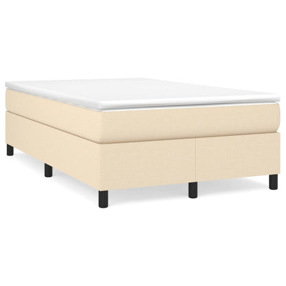 Boxspringbettgestell Creme 120x200 cm Stoff