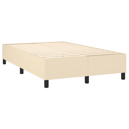 Boxspringbettgestell Creme 120x200 cm Stoff