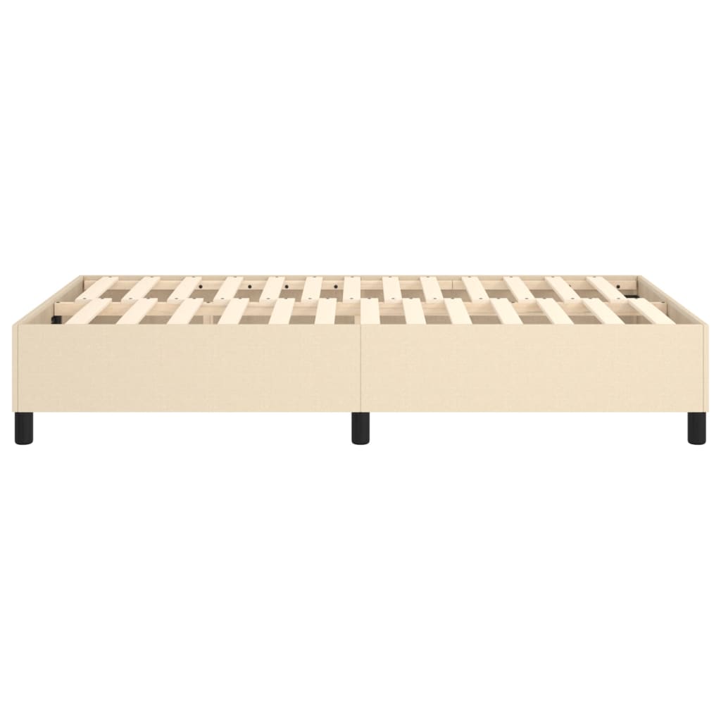 Boxspringbettgestell Creme 120x200 cm Stoff