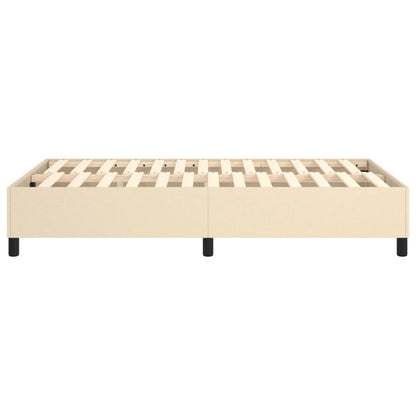 Boxspringbettgestell Creme 120x200 cm Stoff