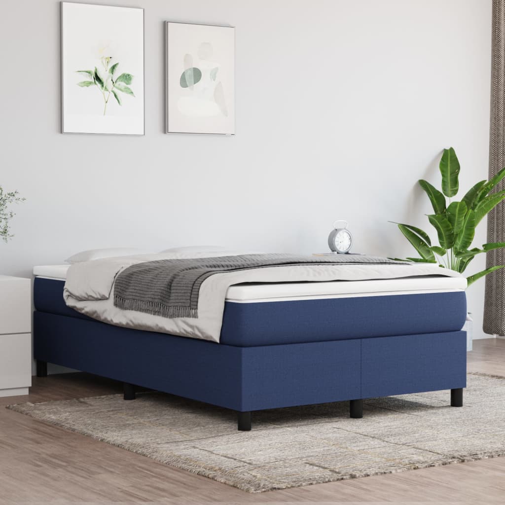 Boxspringbettgestell Blau 120x200 cm Stoff