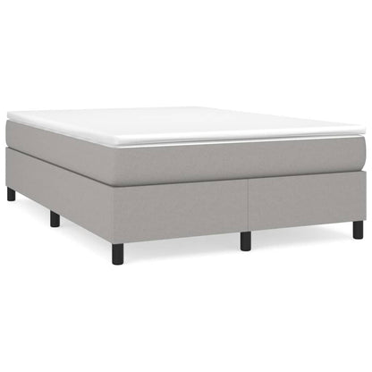 Boxspringbettgestell Hellgrau 140x190 cm Stoff