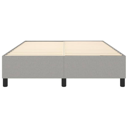 Boxspringbettgestell Hellgrau 140x190 cm Stoff