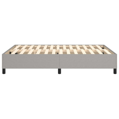 Boxspringbettgestell Hellgrau 140x190 cm Stoff