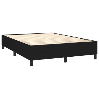 Boxspringbettgestell Schwarz 140x190 cm Stoff