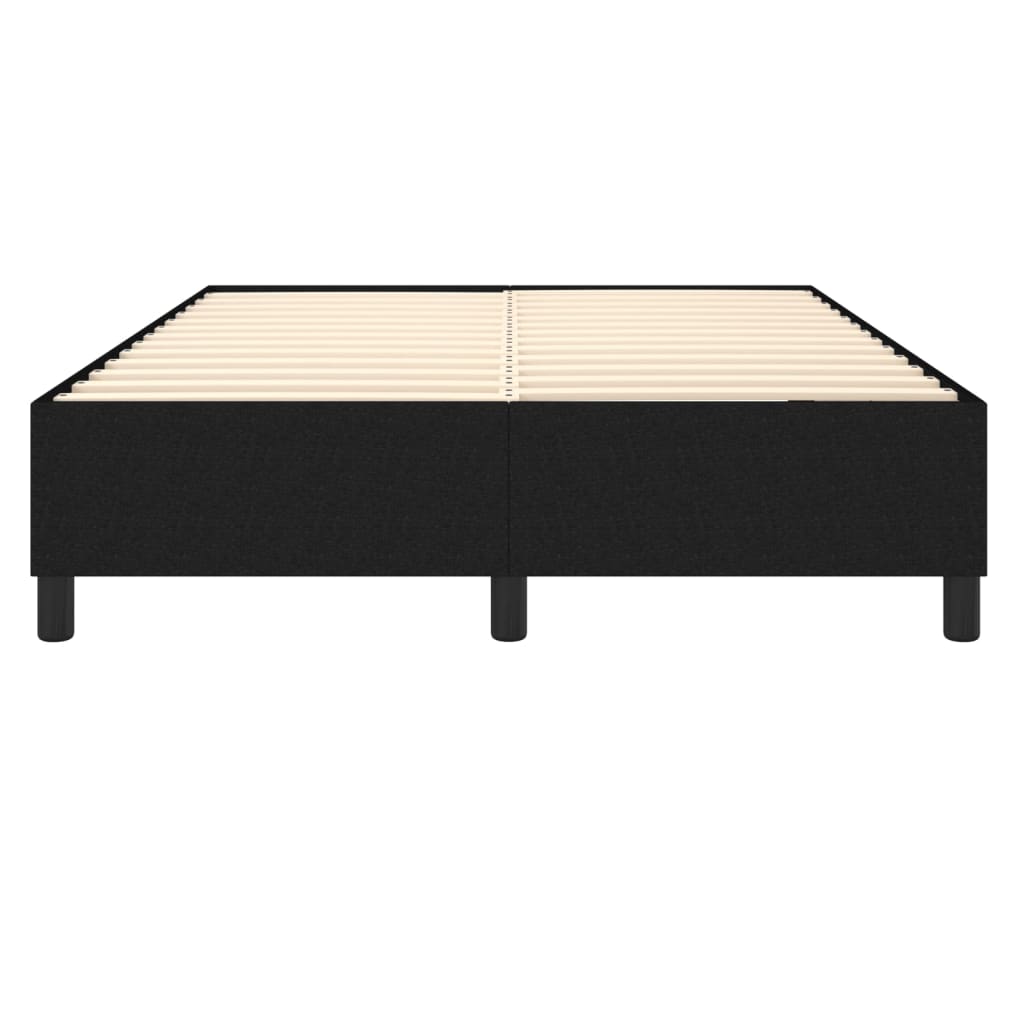 Boxspringbettgestell Schwarz 140x190 cm Stoff