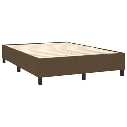 Boxspringbettgestell Dunkelbraun 140x190 cm Stoff