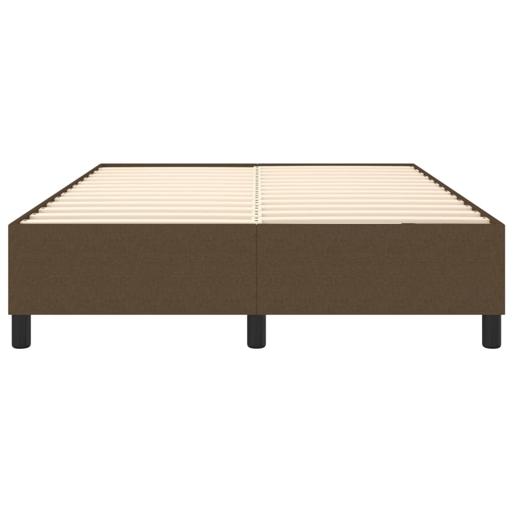 Boxspringbettgestell Dunkelbraun 140x190 cm Stoff