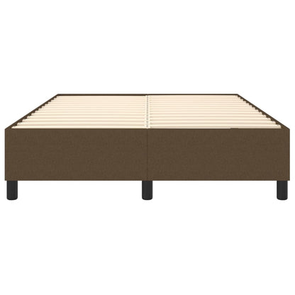 Boxspringbettgestell Dunkelbraun 140x190 cm Stoff