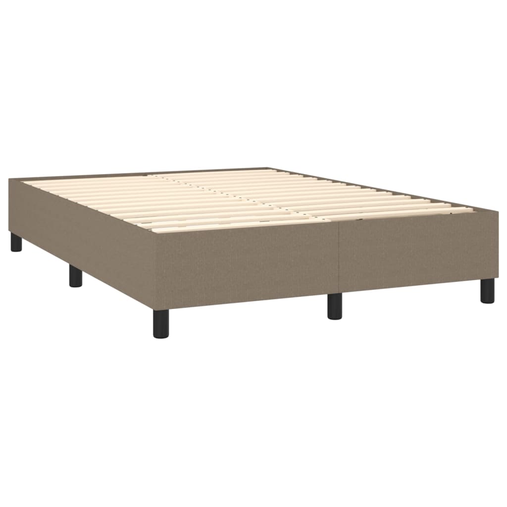 Boxspringbettgestell Taupe 140x190 cm Stoff
