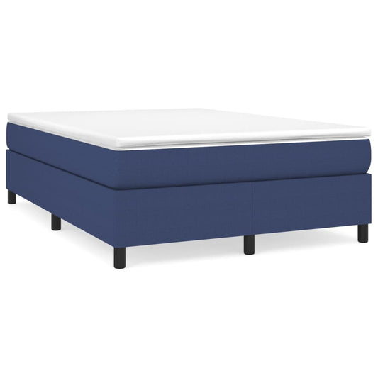 Boxspringbettgestell Blau 140x190 cm Stoff