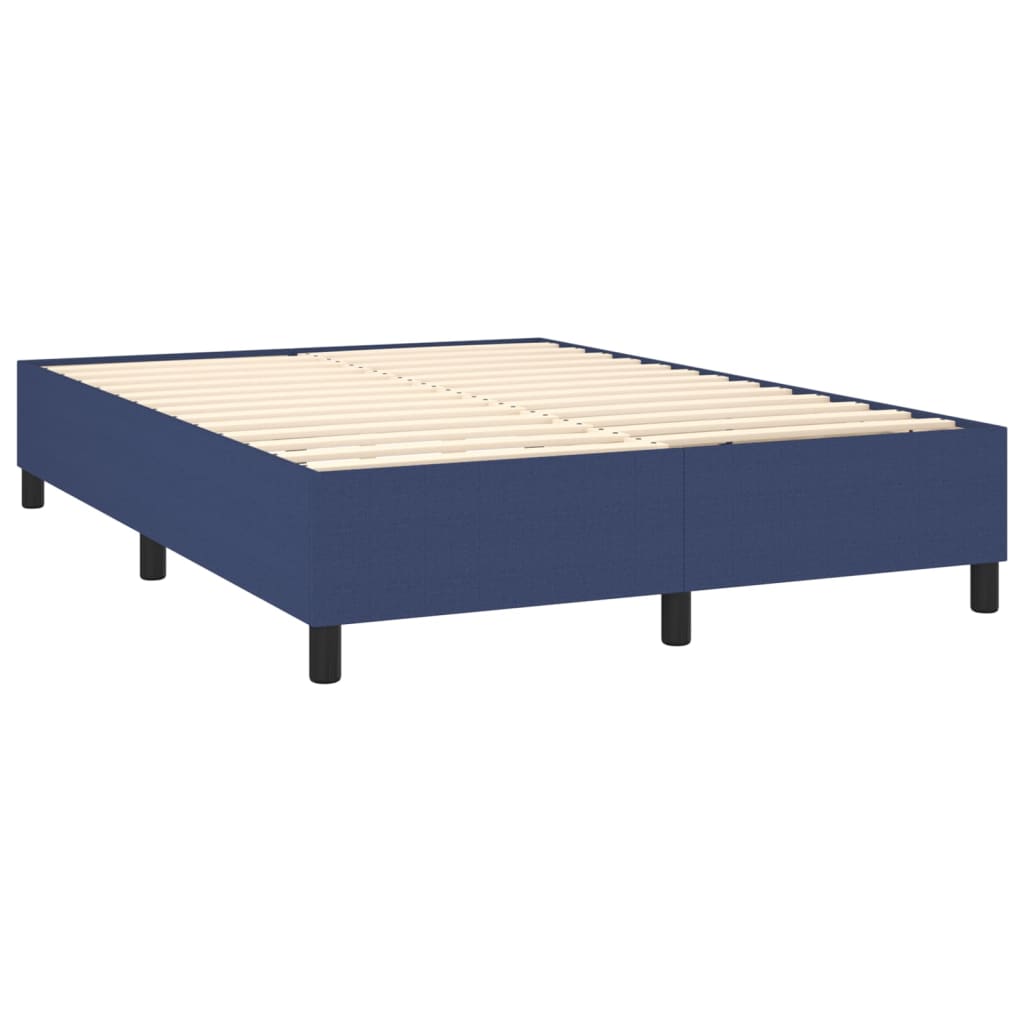 Boxspringbettgestell Blau 140x190 cm Stoff